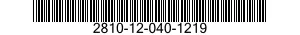 2810-12-040-1219  2810120401219 120401219