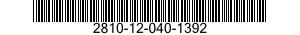 2810-12-040-1392  2810120401392 120401392