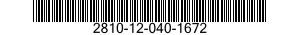 2810-12-040-1672  2810120401672 120401672