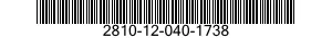 2810-12-040-1738  2810120401738 120401738