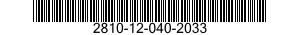 2810-12-040-2033  2810120402033 120402033