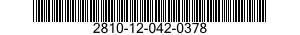 2810-12-042-0378  2810120420378 120420378