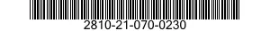 2810-21-070-0230  2810210700230 210700230