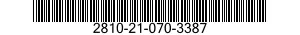 2810-21-070-3387 RING,RETAINING 2810210703387 210703387