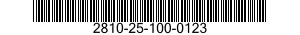 2810-25-100-0123  2810251000123 251000123