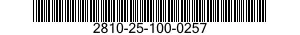 2810-25-100-0257  2810251000257 251000257