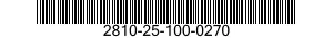 2810-25-100-0270  2810251000270 251000270
