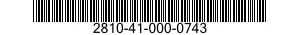 2810-41-000-0743 RING,PISTON 2810410000743 410000743
