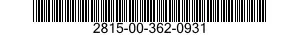 2815-00-362-0931  2815003620931 003620931