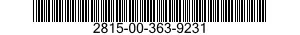 2815-00-363-9231  2815003639231 003639231