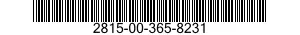 2815-00-365-8231  2815003658231 003658231