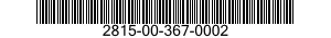 2815-00-367-0002  2815003670002 003670002
