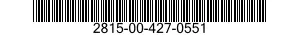 2815-00-427-0551 PISTON,INTERNAL COMBUSTION ENGINE 2815004270551 004270551