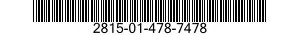2815-01-478-7478 INSERT,ENGINE VALVE SEAT 2815014787478 014787478