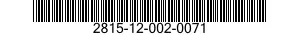 2815-12-002-0071  2815120020071 120020071