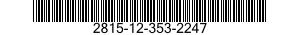 2815-12-353-2247 INSERT,ENGINE VALVE SEAT 2815123532247 123532247