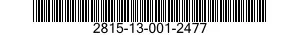 2815-13-001-2477 VALVE,POPPET,ENGINE 2815130012477 130012477