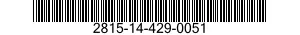 2815-14-429-0051 RING,PISTON 2815144290051 144290051