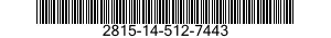 2815-14-512-7443 DAMPENER,VIBRATION,ENGINE 2815145127443 145127443