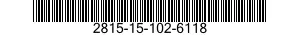 2815-15-102-6118 PIASTRINA DI SICURE 2815151026118 151026118