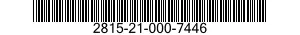 2815-21-000-7446 IMPELLER,WATER PUMP,ENGINE COOLING SYSTEM 2815210007446 210007446