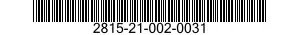 2815-21-002-0031  2815210020031 210020031