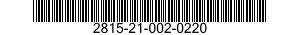 2815-21-002-0220 BONNET AND DISK ASSEMBLY 2815210020220 210020220