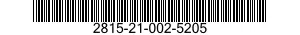 2815-21-002-5205  2815210025205 210025205