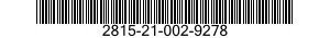 2815-21-002-9278 GASKET 2815210029278 210029278