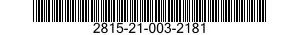 2815-21-003-2181 SPRING,HELICAL,COMPRESSION 2815210032181 210032181