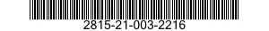 2815-21-003-2216 NUT,PLAIN,CASTELLATED,HEXAGON 2815210032216 210032216