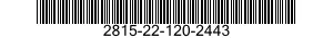 2815-22-120-2443 BELTS,V,MATCHED SET 2815221202443 221202443