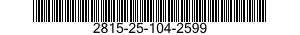 2815-25-104-2599 WASHER,FLAT 2815251042599 251042599