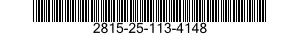 2815-25-113-4148 PIN,STRAIGHT,HEADLESS 2815251134148 251134148