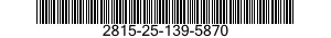 2815-25-139-5870 RING SET,PISTON 2815251395870 251395870