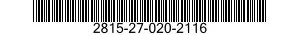 2815-27-020-2116 DAMPENER,VIBRATION,ENGINE 2815270202116 270202116