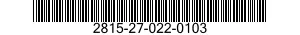 2815-27-022-0103 PUSH ROD,ENGINE POPPET VALVE 2815270220103 270220103