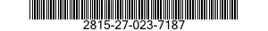 2815-27-023-7187 TAPPET,ENGINE POPPET VALVE 2815270237187 270237187