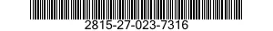 2815-27-023-7316 CRANKSHAFT,ENGINE 2815270237316 270237316