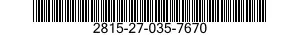 2815-27-035-7670 PIN,PISTON 2815270357670 270357670