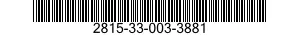 2815-33-003-3881 BLOCK,VERTICAL DRIVE 2815330033881 330033881