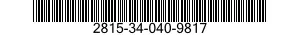 2815-34-040-9817 CONNECTING ROD,PISTON 2815340409817 340409817