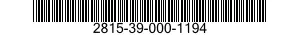 2815-39-000-1194 ENGINE,DIESEL 2815390001194 390001194