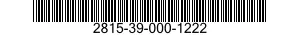 2815-39-000-1222 ENGINE,DIESEL 2815390001222 390001222