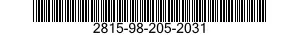 2815-98-205-2031 CRANKSHAFT,ENGINE 2815982052031 982052031