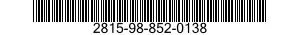 2815-98-852-0138 LIFTER,VALVE 2815988520138 988520138