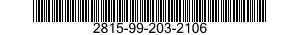 2815-99-203-2106 PLUG,MACHINE THREAD 2815992032106 992032106