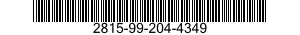 2815-99-204-4349 PUSH ROD,ENGINE POPPET VALVE 2815992044349 992044349