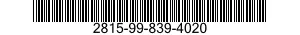 2815-99-839-4020 INJECTOR ASSEMBLY,FUEL 2815998394020 998394020