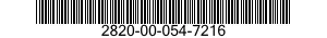 2820-00-054-7216  2820000547216 000547216
